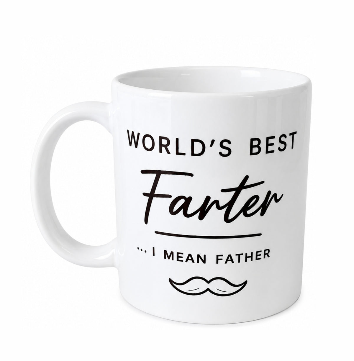 World’s Best Farter... I Mean Father Funny Novelty Coffee Mug – Dad Gift Mug